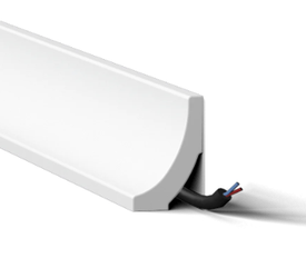 NOEL MARQUET Listwa przypodłogowa WODODPORNA WALLSTYL WT8 biała 2m