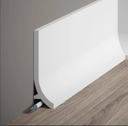 Mardom Decor Listwa przypodłogowa BIAŁA DO MALOWANIA QS011 200 cm