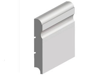 BIAŁA Listwa Przypodłogowa MDF 100x16 NA WILGOĆ