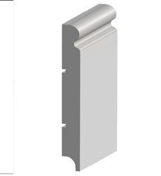 BIAŁA Listwa Przypodłogowa MDF 150x16 NA WILGOĆ