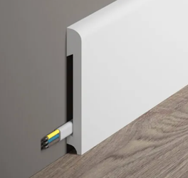 Mardom Decor Listwa przypodłogowa BIAŁA DO MALOWANIA MD234 200 cm