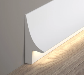 Mardom Decor Listwa przypodłogowa BIAŁA DO MALOWANIA QL007 200 cm