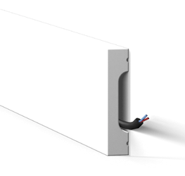 NOEL MARQUET Listwa przypodłogowa WODODPORNA WALLSTYL FD7S Biała 2m